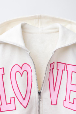 ZARA ТОЛСТОВКА VARSITY НА МОЛНИИ, ЭКРЮ
