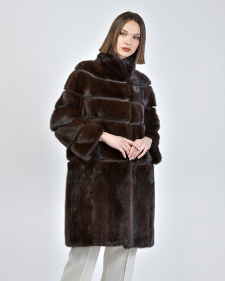 Шуба из меха норки