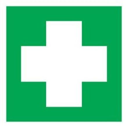 Наклейка знак медицинского  назначения "Аптечка первой медицинской помощи"200*200 мм Rexant