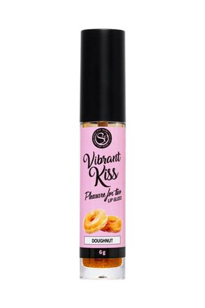 Бальзам для губ Lip Gloss Vibrant Kiss со вкусом пончиков - 6 гр.