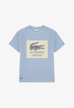 Lacoste APPLIQUE TEE - Футболка с принтом - Голубой