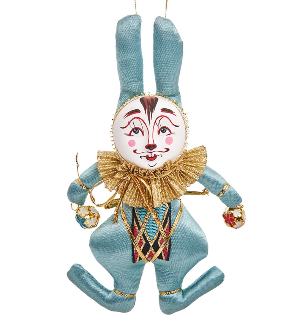 РусКукла RK-457/5 Кукла подвесная «Кролик с бубенчиками»