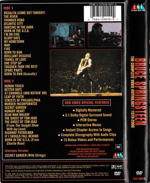 Bruce Springsteen / The Complete Video Anthology - 1978-2000 (2DVD)
