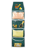 Кармашки для детского сада на липучке. Экскаватор