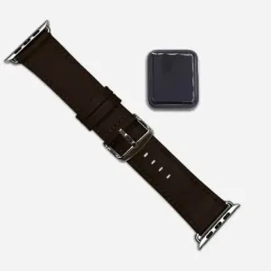 Ремешок кожаный для HEALTHBAND Pro №5, тёмно-коричневый