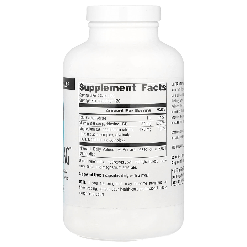 Source Naturals, Ultra-Mag ™, 360 веганских капсул