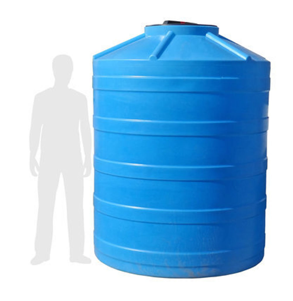 Бочка Экогрупп ДВ 3200 л. (3215 л.) вертикальный (1530x1530x2020см;синий) - арт.561088