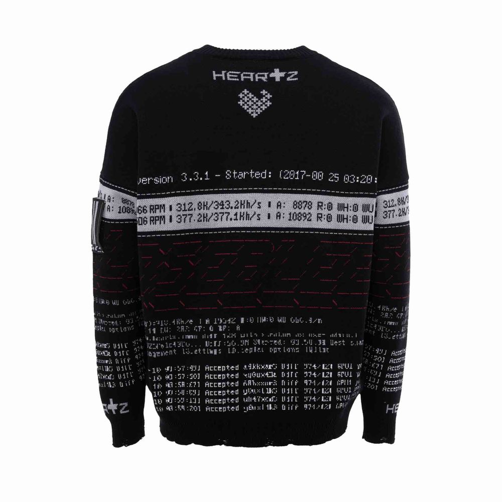 Свитер Heartz Database 2.0 Knitted черный