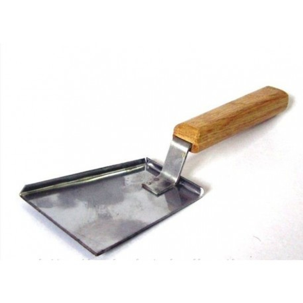 Скребок-лопатка 100*80 мм н/ж. с деревянной ручкой