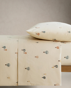 Простыня на резинке Zara Home, хлопок 100%, однотонный, 2610/900