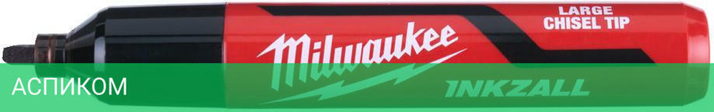 Маркер строительный Milwaukee Inkzall L черный (4932471555)