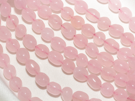 Нить бусин из кварца 7,5-9мм (галтовка)