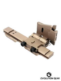 Повышающая планка с откидным креплением для магнифера Evolution Gear Side Flip Mount Sets GEN2 0.41". FDE