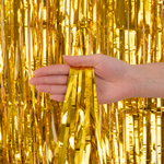 Занавес Дождик Золото, Металлик, 100*200 см