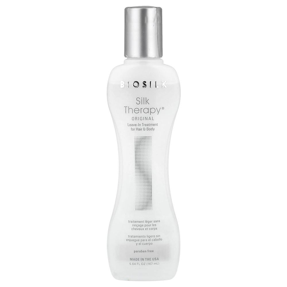 Biosilk, Silk Therapy®, оригинальное несмываемое средство для волос и тела, 167 мл (5,64 жидк. унции)