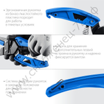 ЗУБР Универсал для пластмассовых и резиновых профилей, Угловые ножницы со сменным трапециевидным лезвием (23371)