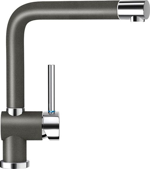 Смеситель Schock Piega, Cristadur хром/серебристый камень