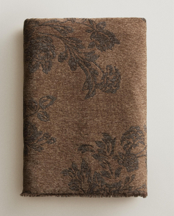 Zara Home плед из полиэстера, коричневый, 140x190 см · 3371/004
