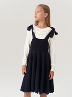 Сарафан школьный для девочки AT972-218 синий