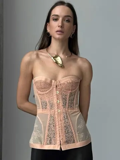 Корсет Naked, Бежевый