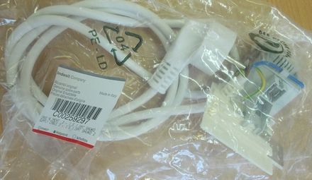 Кабель питания (провод, шнур) для стиральной машины Indesit (Индезит) 1,5м с сетевым фильтром - 259297