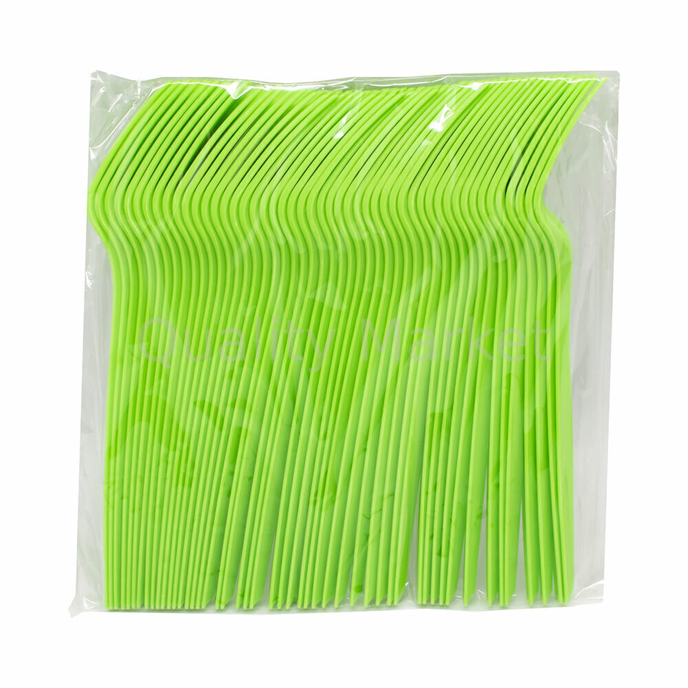 Вилка  (зелёная) 170 мм  кукурузный крахмал (50шт/2000шт)