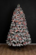 Заснеженная елка «Аляска» (Литая+пвх) 240 см / 2.4 м