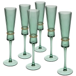 Бокал для шампанского 180мл «VIVALDI» в наборе 6шт, зеленый