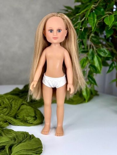 Кукла для девочки виниловая 34см Лесли без одежды (1440W1)