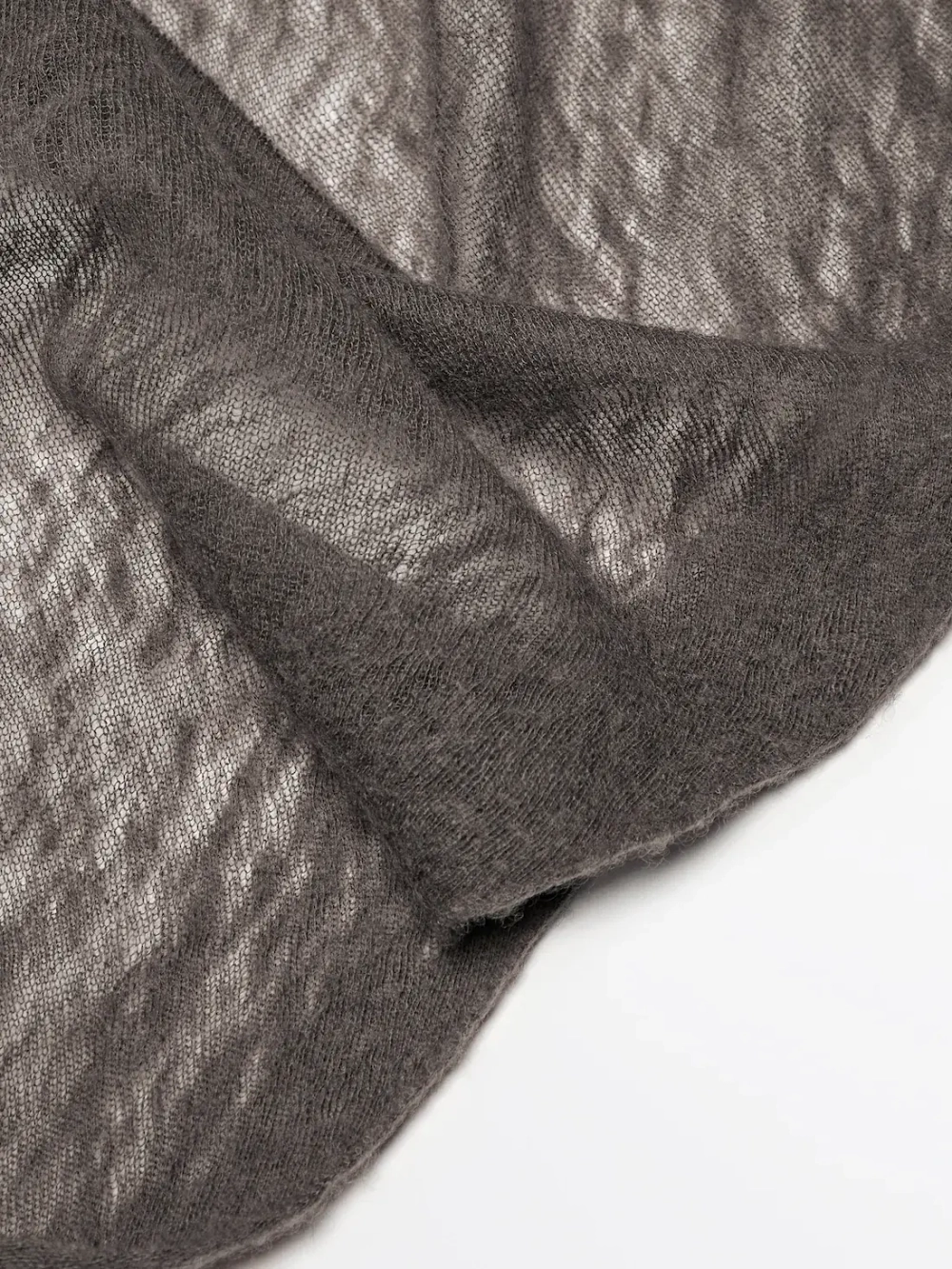 Massimo Dutti Шарф из 100% кашемира, кротово-коричневый