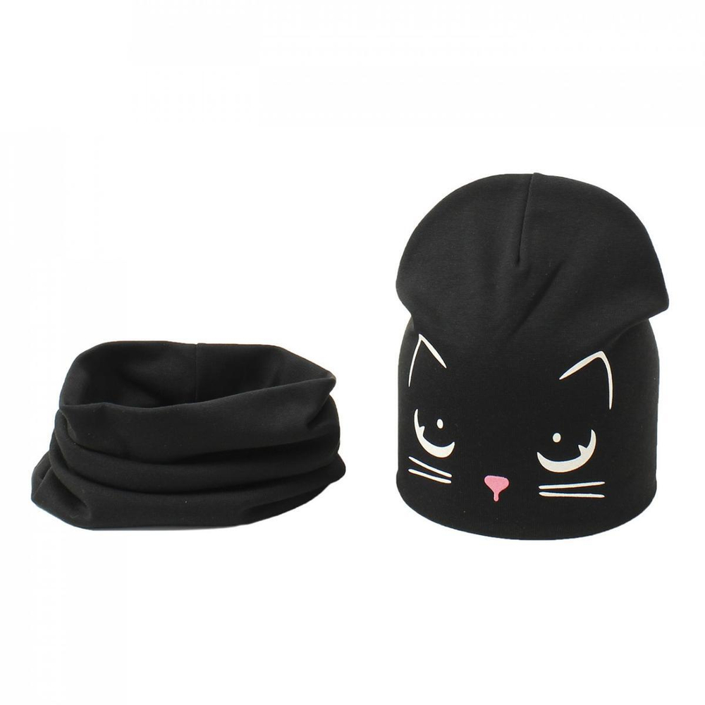 Комплект д/девочки (шапка + шарф-снуд) р.50-52 (Мегашапка) 7186 в ассортименте