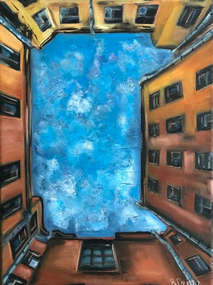 Картина «Небо в городе»