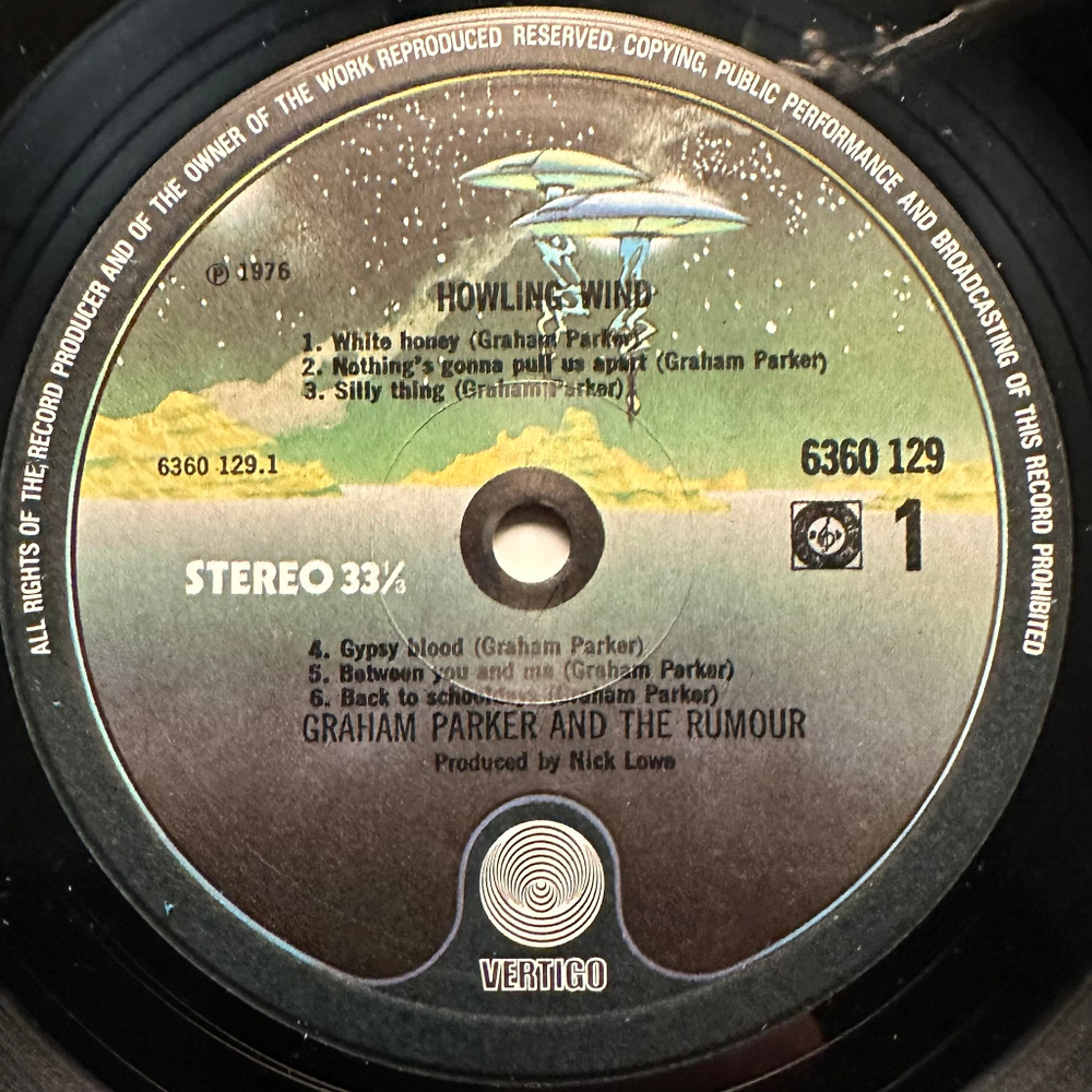 Graham Parker - Howlin Wind (Голландия 1976г.)