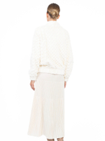 Женский шерстяной бомбер