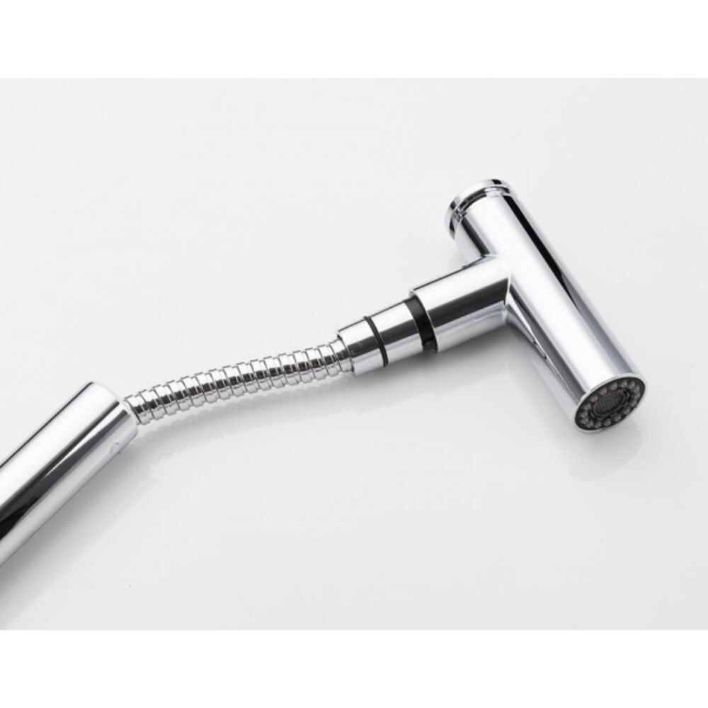 Смеситель для кухни, Frap, выдвиж излив, с картриджем, хром, F6044