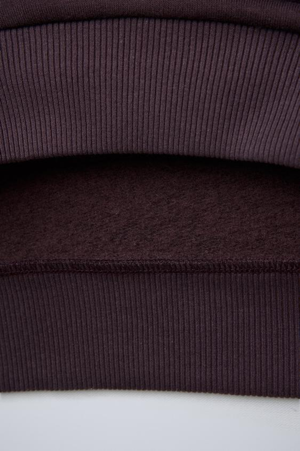 ZARA КОМПЛЕКТ ИЗ ХУДИ И БРЮК WIDE LEG, ГРАНАТОВЫЙ