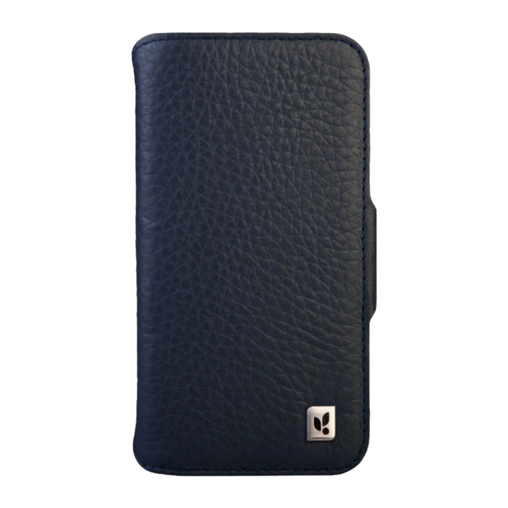 Кожаный чехол-книжка MagSafe Vaja Wallet Floater V-Mag для iPhone 16 Pro Чехол ручной работы из натуральной патагонской кожи «флотер» с магнитной застёжкой. Вмещает до четырёх карт. Есть RFID-защита