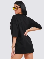 Футболка женская оверсайз принт