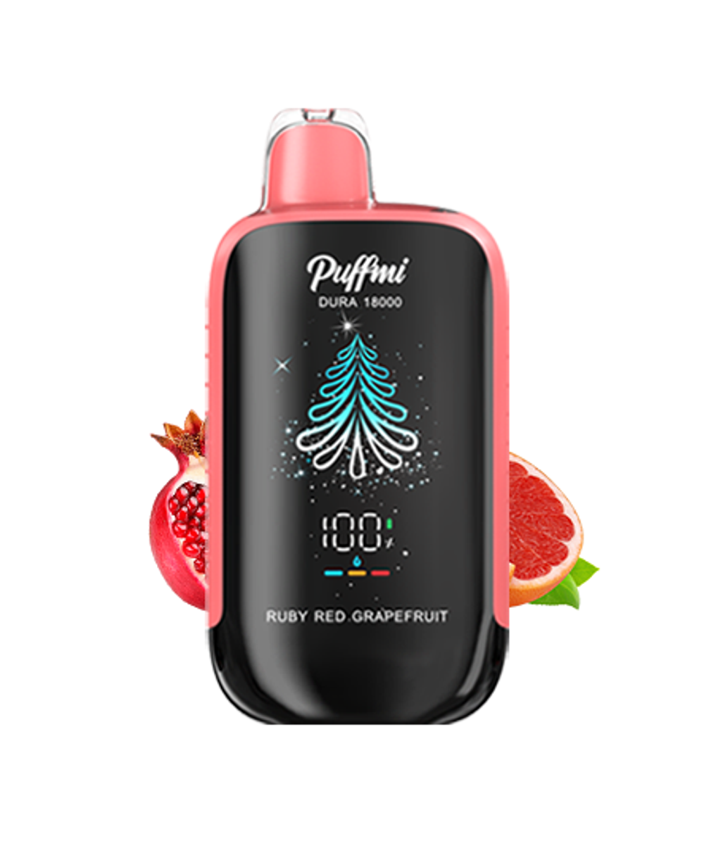 Puffmi Dura Красный грейпфрут - Ruby red grapefruit 18000 затяжек 20мг (2%)