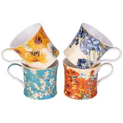 НАБОР КРУЖЕК LEFARD "ART COLLECTION" (В. ВАН ГОГ) 4 ШТ. 280 МЛ (КОР=12НАБ.)