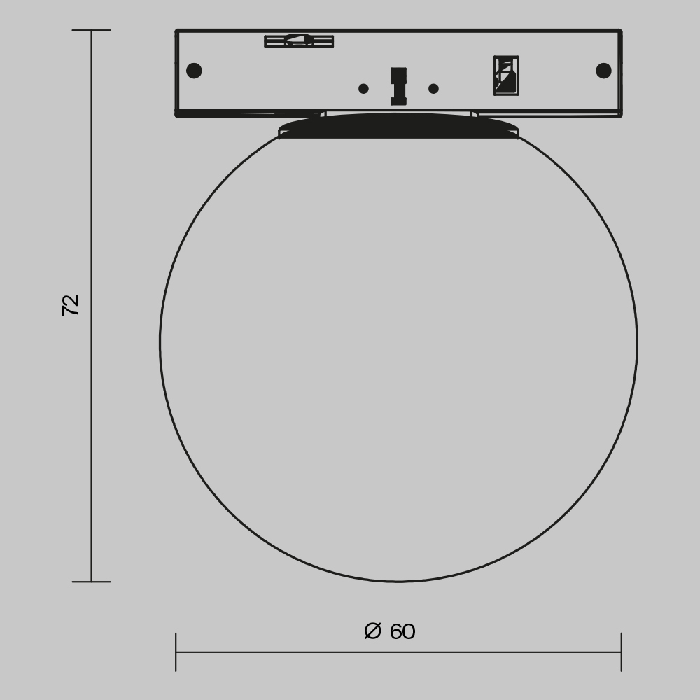 Трековые светильники магнитные Luna Levity 2700К 3Вт 200°