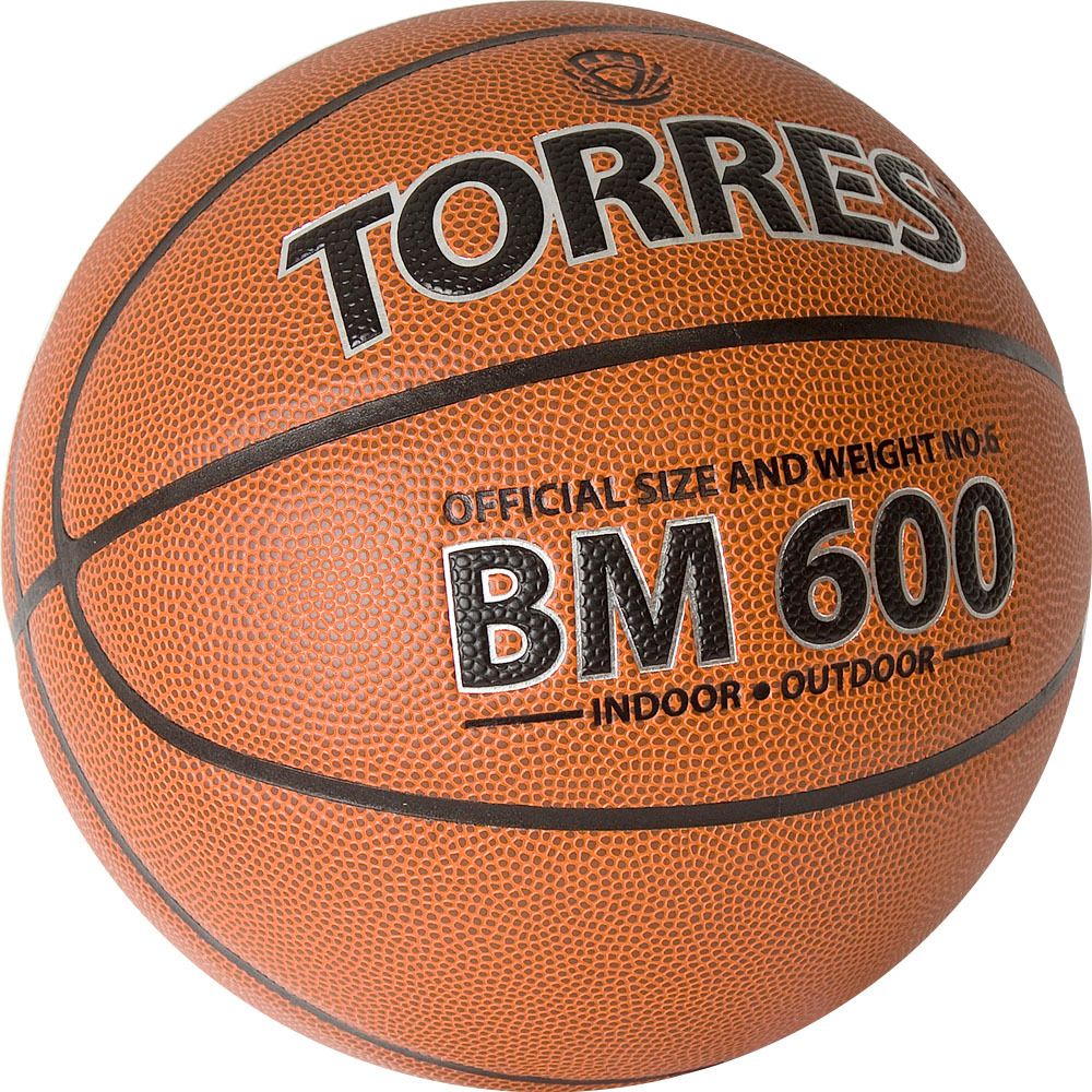 Мяч баскетбольный TORRES BM600 B32026, размер 6