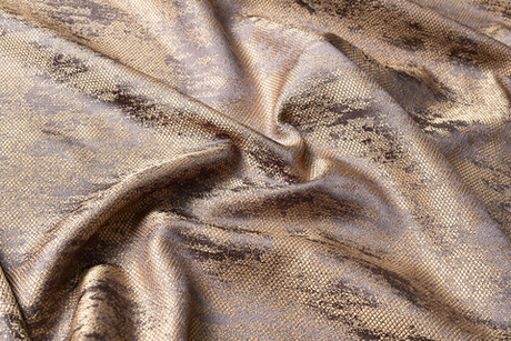 Ткань Портьера Хьюстон (HOUSTON) золото-серый 275x260см Серый##Золотой Garda Decor