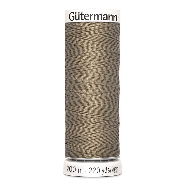 Нитки универсальные Gutermann Sew-all 100 (200 метров), 5 кат. | 724 бл. серо-коричневый