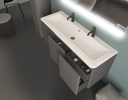 Тумба под раковину Cezares Stylus 140 55233 подвесная Grigio nuvola