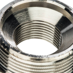 Футорка STOUT SFT 0029 - 1" x 1/2" (для стальных труб, латунь никелированная)