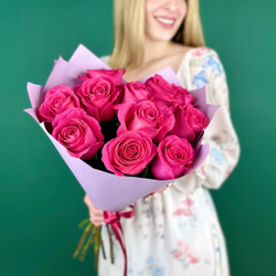 Букет цветов из 11 Эквадорских роз Пинк Флойд
