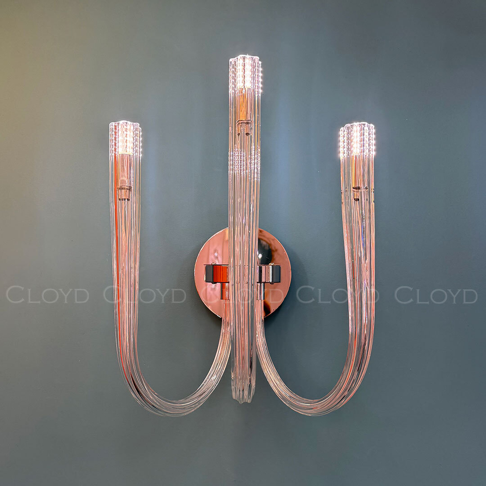 Бра Cloyd AEDA W3 / шир. 28 см - хром (арт.20466)