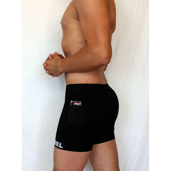 Мужские трусы боксеры черные Boefje Ezechiel