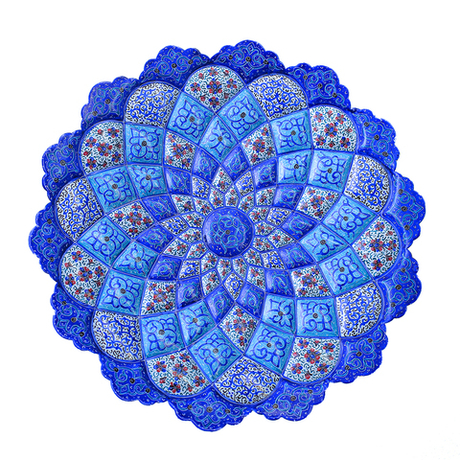 Тарелка минакари ручной работы из Исфахана 270320266 Иран